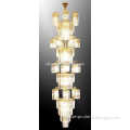 SASO,CE standard modern crystal chandelier pendant light for hotel decoration